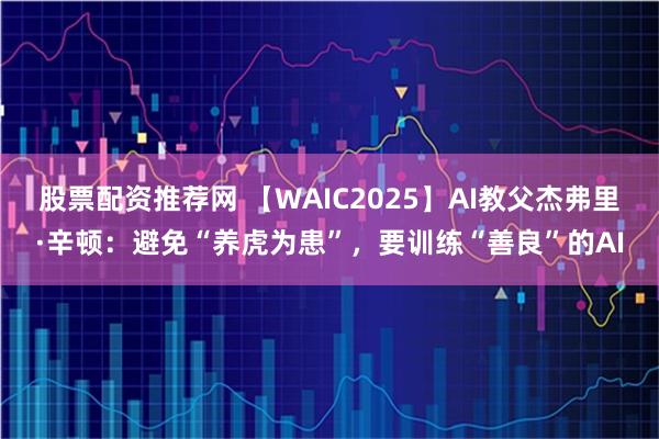 股票配资推荐网 【WAIC2025】AI教父杰弗里·辛顿：避免“养虎为患”，要训练“善良”的AI